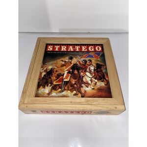 Stratego Nostalgia Games Series Wood Box Edition Milton Bradley 2002 Vintage